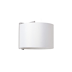 wall luminaire SAHARA E27 IP20, chrome, white 
