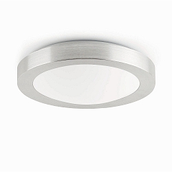 bath luminaire LOGOS E27 IP44, grey, nickel satined 