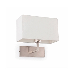 wall luminaire RODA E27 IP20, nickel satined 