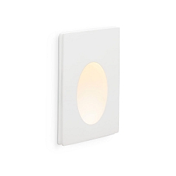 wall recessed luminaire PLAS LED IP20, white matt 