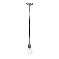 pendant luminaire ART 1 flame E27 IP20, antique gold 