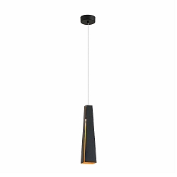 pendant luminaire PLUMA switchable IP20, black matt 