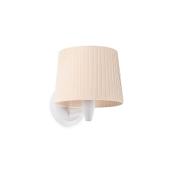 wall luminaire SAMBA E27 IP20, beige, white 