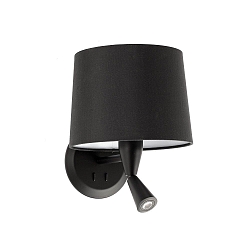 wall luminaire CONGA E27 IP20, black matt 