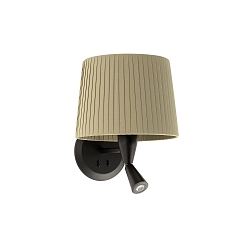 wall luminaire SAMBA E27 IP20, green, black matt 