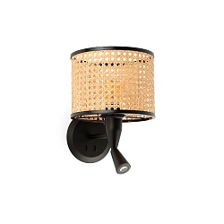 wall luminaire MAMBO E27 IP20, black matt 