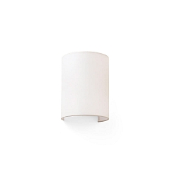 wall luminaire COTTON half round E27 IP20, white matt 