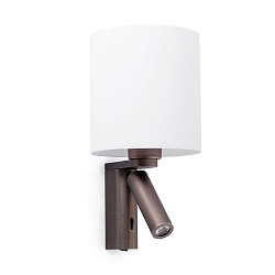 wall luminaire ROB SHADE E27 IP20, bronze 