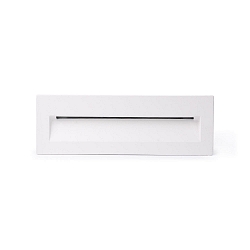 wall recessed luminaire NAT down, square, switchable IP65, white matt 