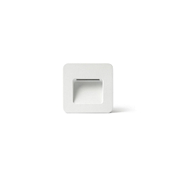 wall recessed luminaire NASE SQ down, square, switchable IP44, white matt 