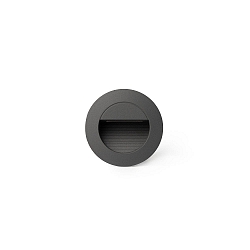 wall recessed luminaire MINI RACING down, round, switchable IP44, dark grey 