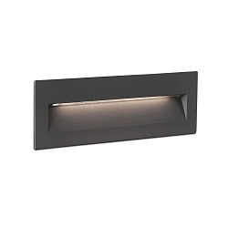 wall recessed luminaire NAT down, square, switchable IP65