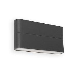outdoor wall luminaire ADAY 2 flames LED IP54, dark grey 