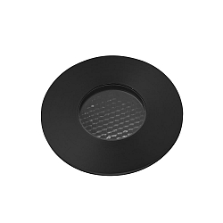 floor recessed luminaire GRUND 80 (INCL HONEYCOMB) 350MA round, rigid, passable IP67, black, anodised dimmable