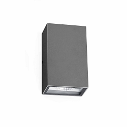 outdoor wall luminaire LING 2 flames LED IP54, dark grey 