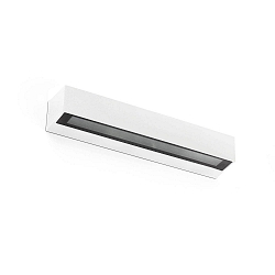 outdoor wall luminaire DORO 380 2 flames LED IP65, white matt 