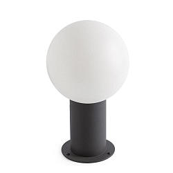 outdoor luminaire MOON 300 E27 IP44, dark grey, opal 