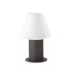 outdoor luminaire MISTU 310 E27 IP44, dark grey, opal 