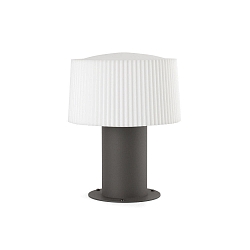 outdoor luminaire MUFFIN 259 E27 IP44, dark grey, opal 
