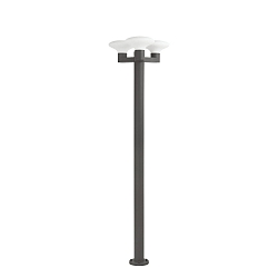 outdoor floor lamp BLUB'S 3 flames E27 IP44, dark grey 