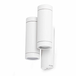outdoor wall luminaire STEPS 4 flames GU10 IP44, white matt 