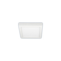 LED Downlight, square, 24W, 4000K, 1900lm, IP20, opal, DALI dimmable, white