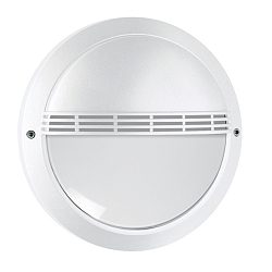 outdoor wall luminaire with grid IP65, white 