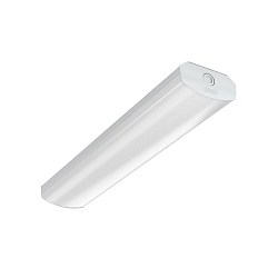 LED Damp-proof luminaire, convex, 32W, 4000K, 3800lm, IP40, DALI dimmable, white