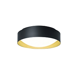 wall and ceiling luminaire PREMIUM ARCHITEKTUR � 30,8cm round IP40, black, metal grey dimmable