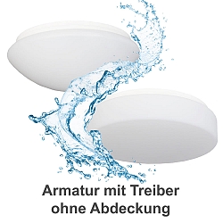 wall and ceiling luminaire PREMIUM 7530 � 44cm IP65, white dimmable