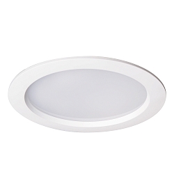 LED Recessed Downlight, 25W, 3000K, 2100lm, round, IP54, DALI dimmable, white