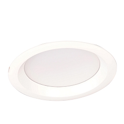 LED Recessed Downlight, 30W, 4000K, 2600lm, IP65, DALI dimmable, white