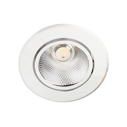 LED Recessed Downlight, 12W, 4000K, 1000lm, IP20, swivelling, silver