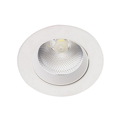 LED Recessed Downlight, 12W, 4000K, 1000lm, IP20, swivelling, white