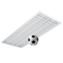 grid luminaire ball proof, switchable IP40