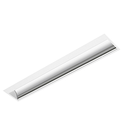LED Recessed grid luminaire, asymmetrical, 30W, 4000K, 3800lm, IP20, white