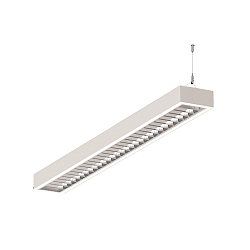 LED Light strip Pendant grid luminaire direct / indirect, 39W, 3000K, 5100lm, IP20, UGR < 19, DALI dimmable, white
