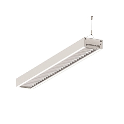 LED Light strip Pendant grid luminaire direct / indirect, 39W, 3000K, 5100lm, IP20, UGR < 19, white