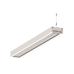 LED Light strip Pendant grid luminaire direct / indirect, 67W, 3000K, 8700lm, IP20, UGR < 19, white