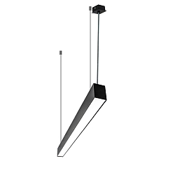 light bar MICROPAL�, UGR<19 / 1127MM / 840 DALI controllable, direct, with suspension kit IP40, black dimmable
