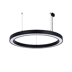 pendant luminaire � 80CM DALI controllable, CCT Switch, direct, UGR < 19, ring shape IP40, black dimmable