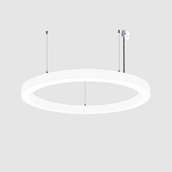 pendant luminaire � 80CM CCT Switch, direct / indirect, UGR < 19, multipower, ring shape IP40, black dimmable