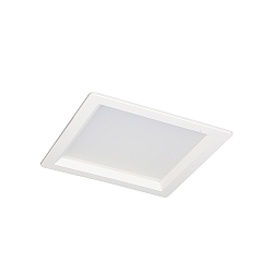LED Recessed Downlight, 12W, 4000K, 1100lm, square, IP54, white