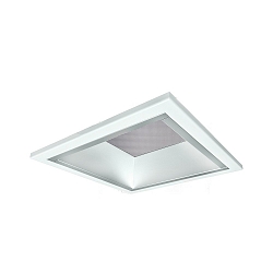 LED Recessed Downlight, 10W, 4000K, 1000lm, microprismatic, IP21, UGR < 19, white