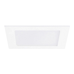 ceiling recessed luminaire 19x19 square, flat IP44, white dimmable