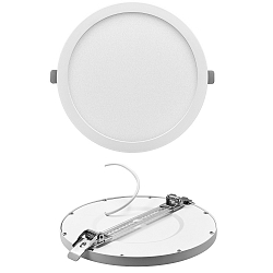 LED Recessed Downlight, Refurbishment downlight, 18W, 3000K, 1500lm, IP40, round, DALI dimmable, white