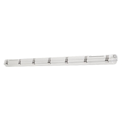 damp-proof luminaire ECO 61 impact resistant, INOX closure IP66, grey dimmable