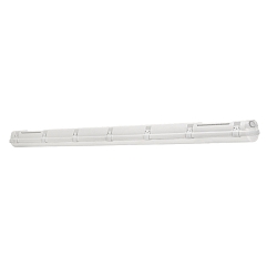 LED Damp proof luminaire, premium, 43W, 4000K, 2000lm, IP66, grey