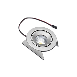 Recessed LED spot SR 68-LED, IP44, 350mA, CRi>90m UGR<19, gimbal swiveling 20�, 4.8W 3000K 22�, matt chrome