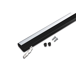 LED under-cabinet luminaire Dynamic LED ModuLite F, IP20, 230V, 120cm, 18W 2700-5000K, dimmable, incl. controller, black